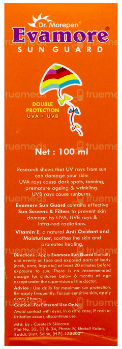 Evamore Sun Guard Spf 50 Sun Screen Lotion 100Ml